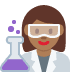 👩🏾‍🔬 woman scientist: medium-dark skin tone display on Twitter